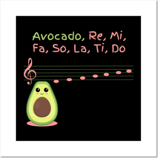 Avocado, Re, Mi, Fa, So, La, Ti, Do Posters and Art